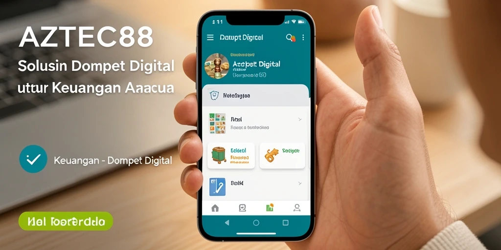 Antarmuka AZTEC88 yang mudah digunakan untuk transaksi keuangan.