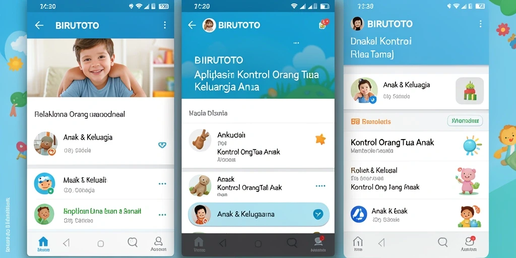 Tampilan antarmuka BIRUTOTO yang memudahkan kontrol orang tua.