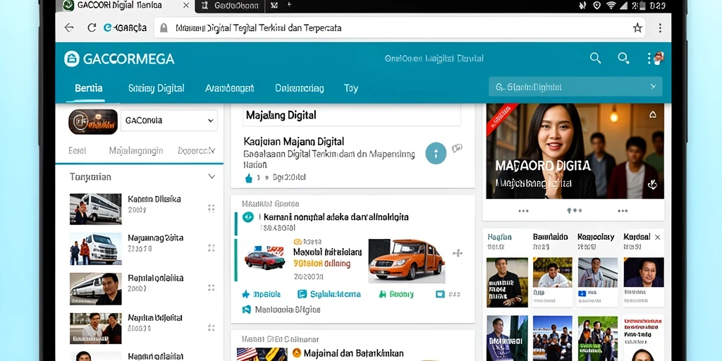 Antarmuka aplikasi GACORMEGA yang sederhana dan intuitif.