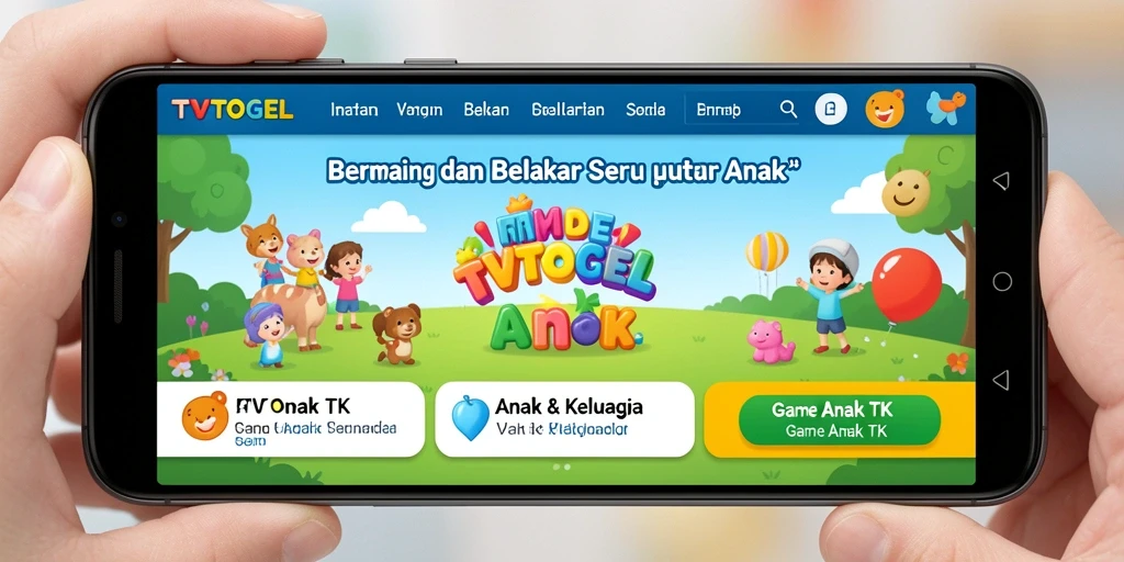 Antarmuka <strong>TVTOGEL</strong> yang penuh warna dan ramah anak.